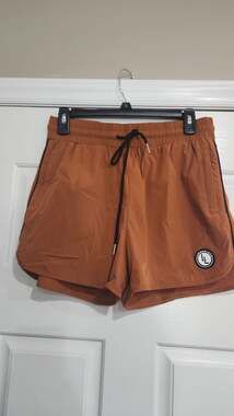 Lumberlegs Burnt Orange Athletic Gym Shorts Size S